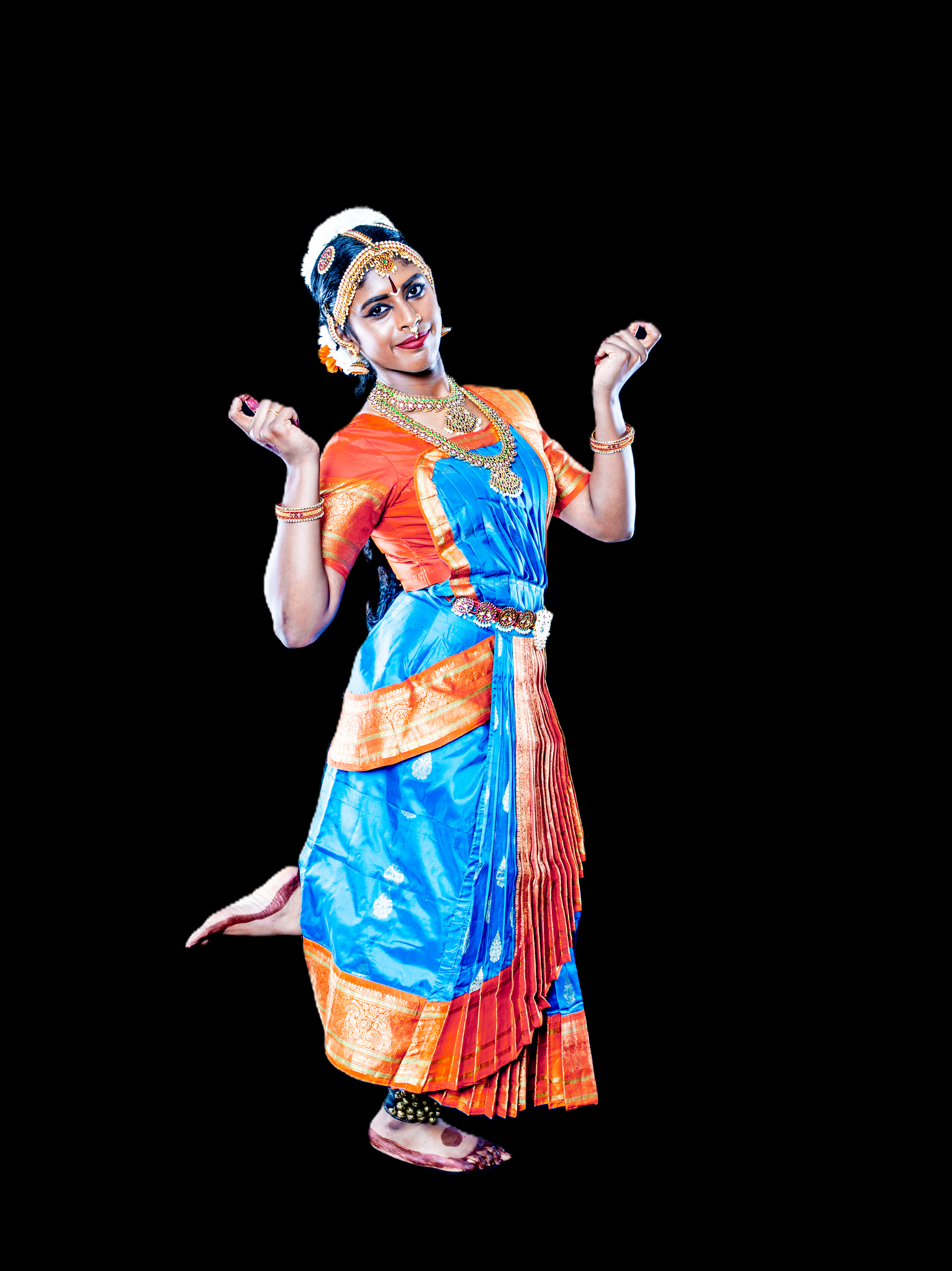 Riya performing Bharatanatyam
